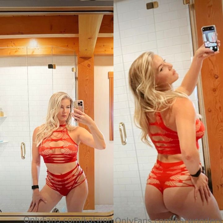 Kat Wonders Red Lingerie Selfies Onlyfans Set Leaked InfluencerChicks