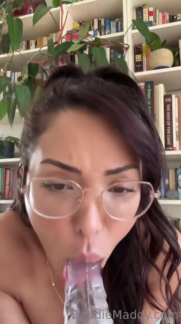 Maddy Belle Glass Dildo Play In The Library Onlyfans Video