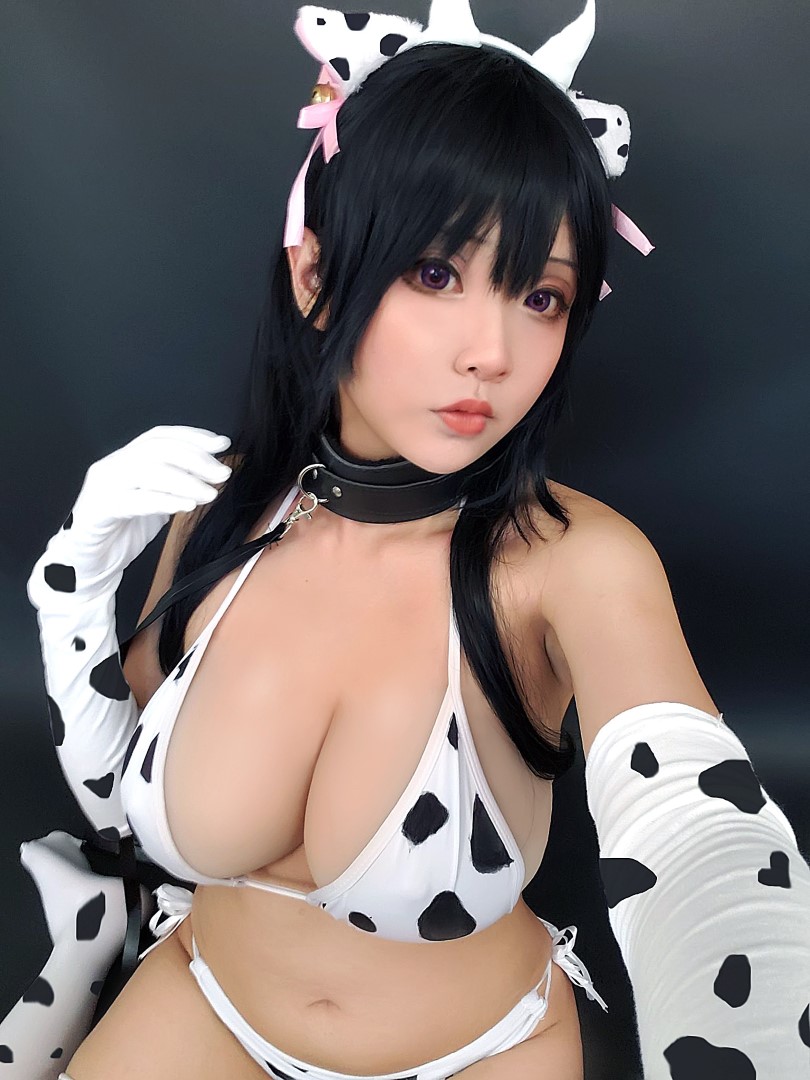 Hana Bunny Bikini Cosplay Cow Girl Lewd Photos 10