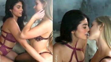 Caroline Zalog Amanda Trivizas Lesbian Kissing Onlyfans Video Leaked