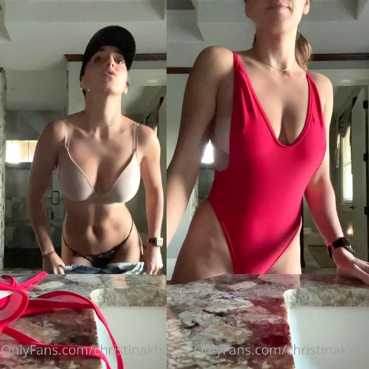 Christina khalil nude shower bikini striptease video leaked