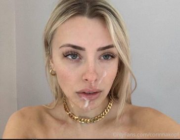 Corinna Kopf Cum Facial Onlyfans Photo Leaked