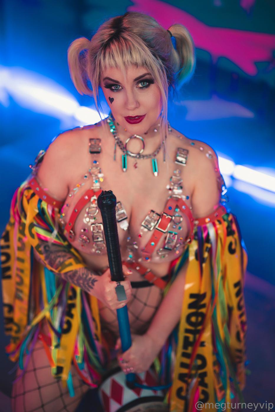 Meg Turney Nude Fishnet Harley Quinn Onlyfans Set Leaked Influencerchicks