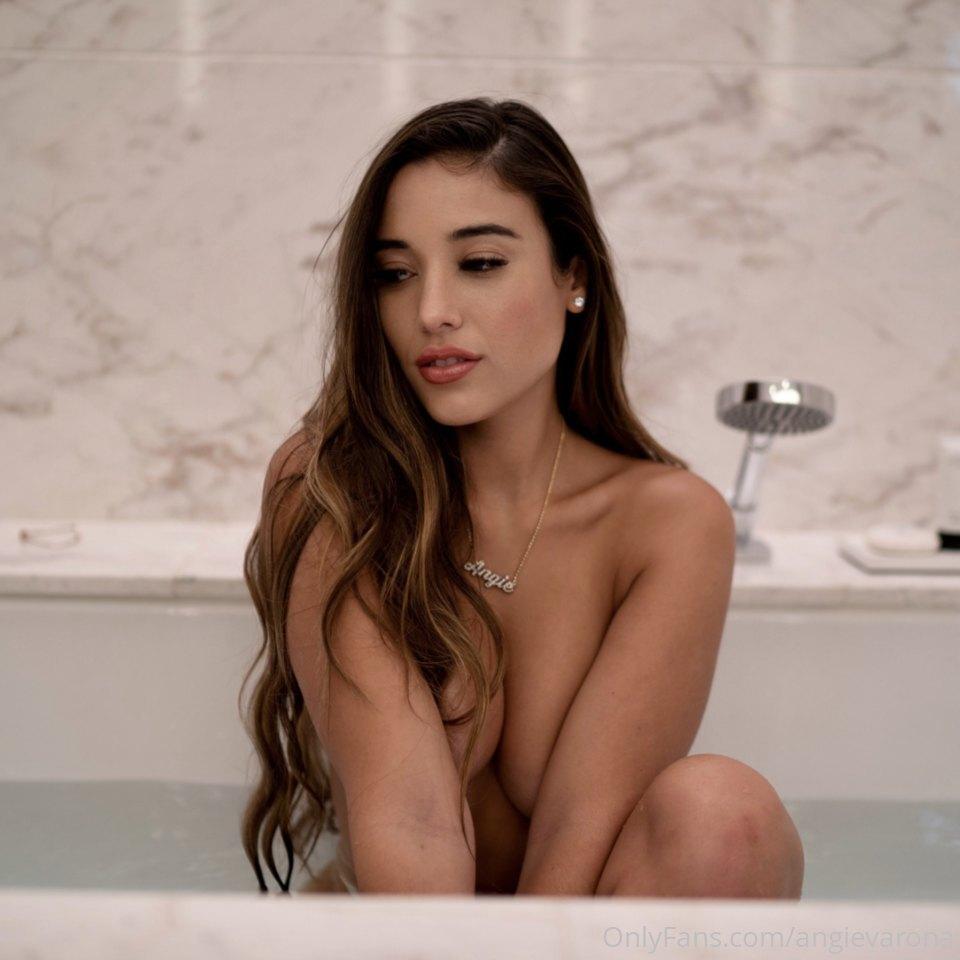 Onlyfans Angie Varona Topless Bathtub Set Leaked